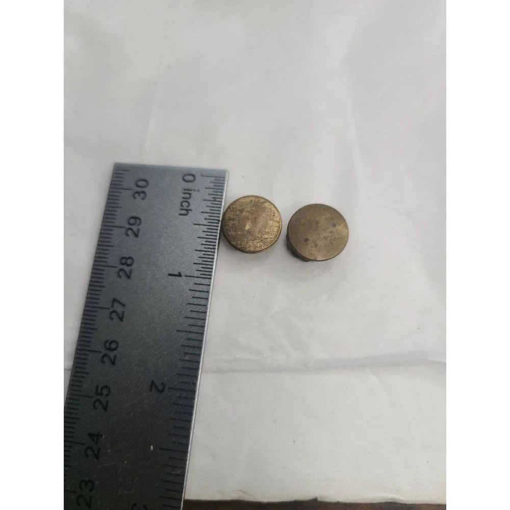 Vintage H&A Brass MB A Enamel Shirt Studs Collectible